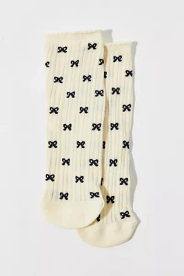 Bow Icon Crew Sock