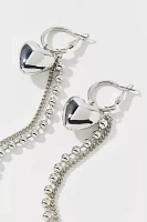 Heart & Chain Hoop Earring