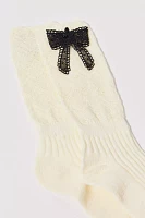 3D Bow Crew Sock