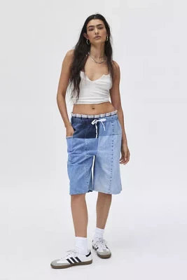 Urban Renewal Remade Pieced Denim Jort