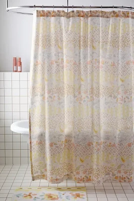 Josephine Patchwork Floral Shower Curtain