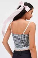 Lioness Top Model Gingham & Lace Cami