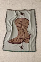 Tuft Luck UO Exclusive Doodle Boot Tapestry Throw Blanket