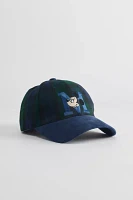 Mickey Mouse Collegiate Plaid Baseball Hat