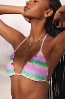 Kulani Kinis Candy Clouds Lettuce Edge Bralette Bikini Top