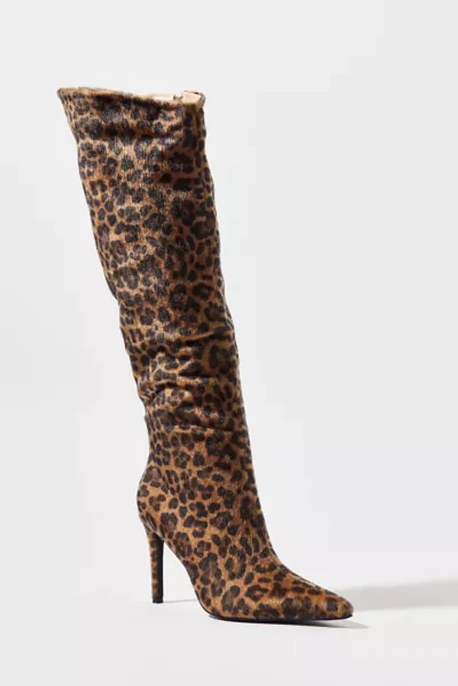 Azalea Wang UO Exclusive Cedar Animal Print Boot