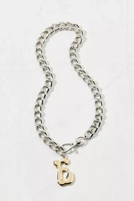 Initial Chunky Chain Necklace