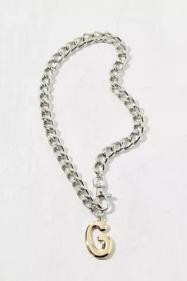 Initial Chunky Chain Necklace