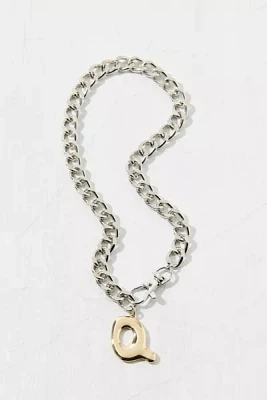 Initial Chunky Chain Necklace