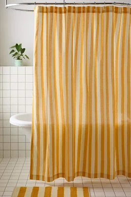 Awning Stripe Patterned Shower Curtain