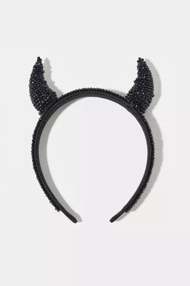 Rhinestone Horn Headband