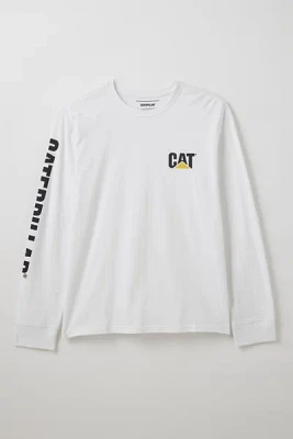 CAT Trademark Banner Graphic Long Sleeve Tee