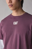 CAT Classic Logo Double Layer Long Sleeve Tee