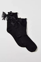 Oversized Bow Crew Sock