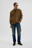 Urban Renewal Vintage Surplus Cord Pullover Collared Shirt