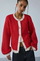 Motel Luciana Contrast Trim Cardigan