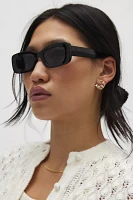 Paige Plastic Rectangle Sunglasses