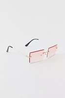 Sammi Rimless Rectangle Sunglasses