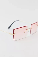 Sammi Rimless Rectangle Sunglasses