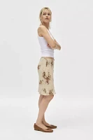 Urban Renewal Remnants Floral Print Knee Length Slip Skirt