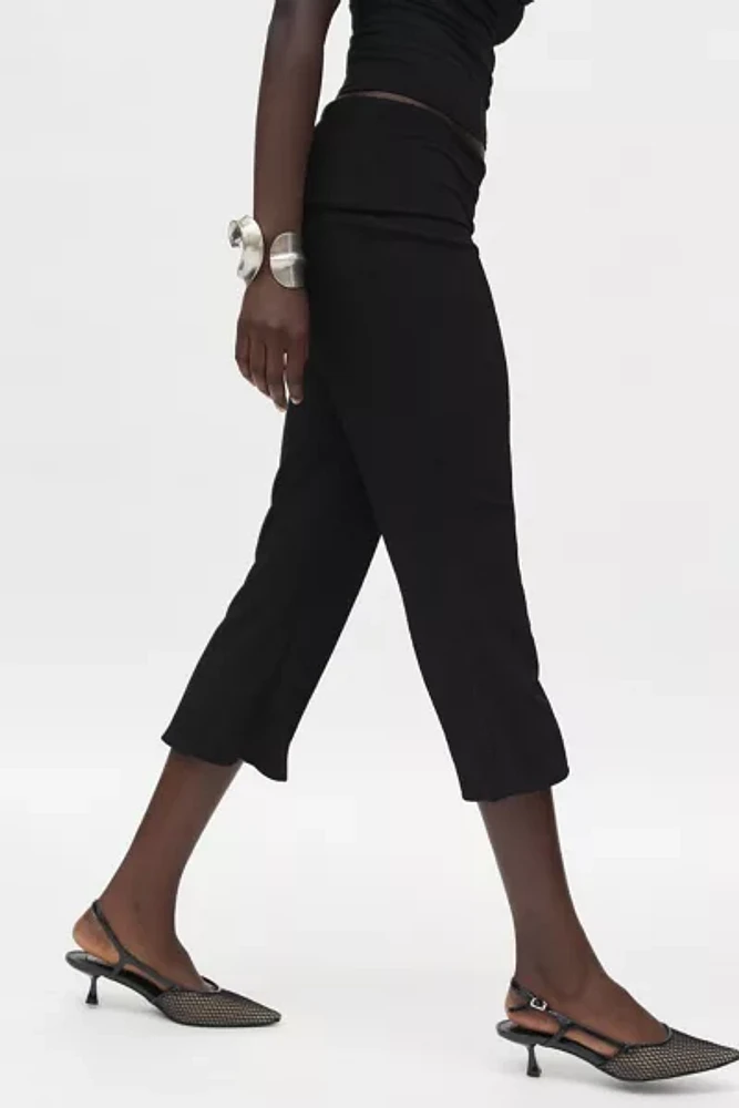 Urban Renewal Remnants Foldover Waist Flare Capri Pant