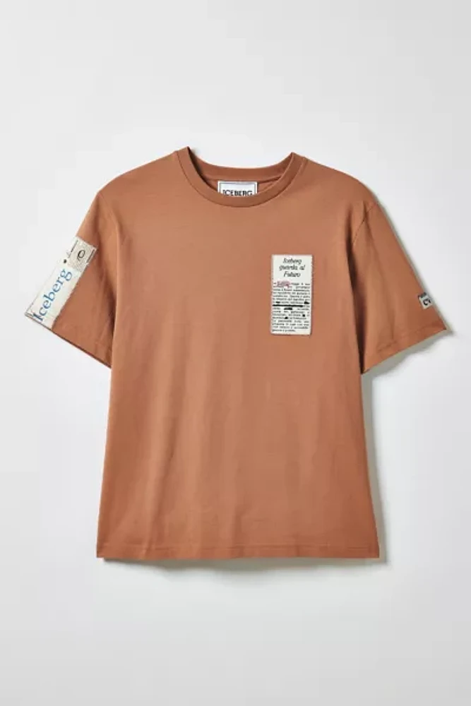 ICEBERG Newscut Patched Tee