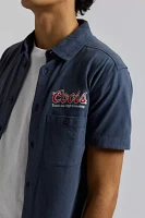 American Needle Coors Embroidered Short Sleeve Button-Down Shirt