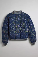 Vintage Paint Splatter Puffer Jacket