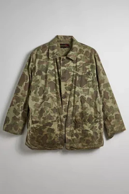 Vintage Camo Pattern Shirt Jacket