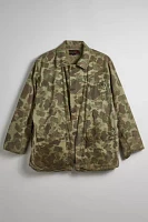 Vintage Camo Pattern Shirt Jacket