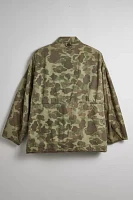 Vintage Camo Pattern Shirt Jacket