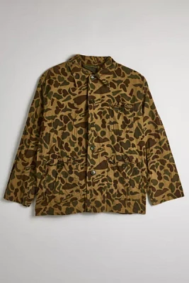 Vintage Camo Pattern Shirt Jacket