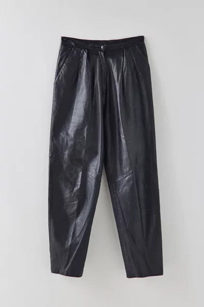 Vintage Tapered Leather Pant