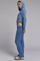 Another Girl Foldover Waistband Ribbed Knit Pant