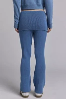 Another Girl Foldover Waistband Ribbed Knit Pant