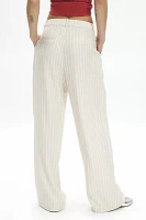 Another Girl Striped Relaxed Wide Leg Pant