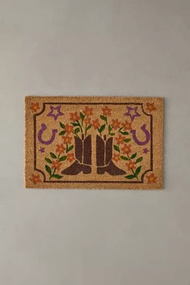 Cowgirl Western Coir Doormat
