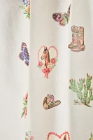 Western Collage Café Curtain Set