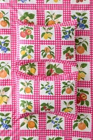 Gingham Fruit Breezy Cotton Percale Sham Set