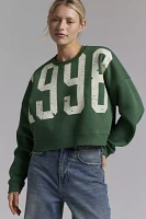 1998 Graphic Cropped Crew Neck Pullover