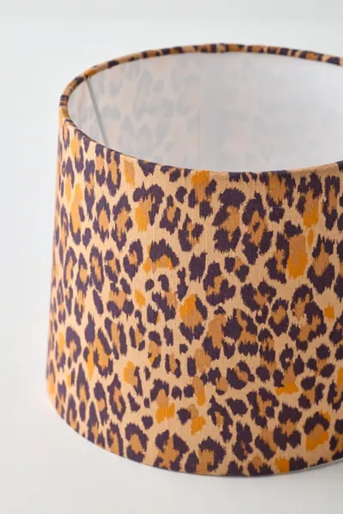 Leopard Print Drum Lamp Shade