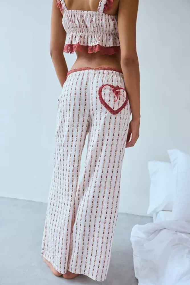 Out From Under Hearts Desire Straight Leg Lounge Pant