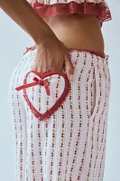 Out From Under Hearts Desire Straight Leg Lounge Pant