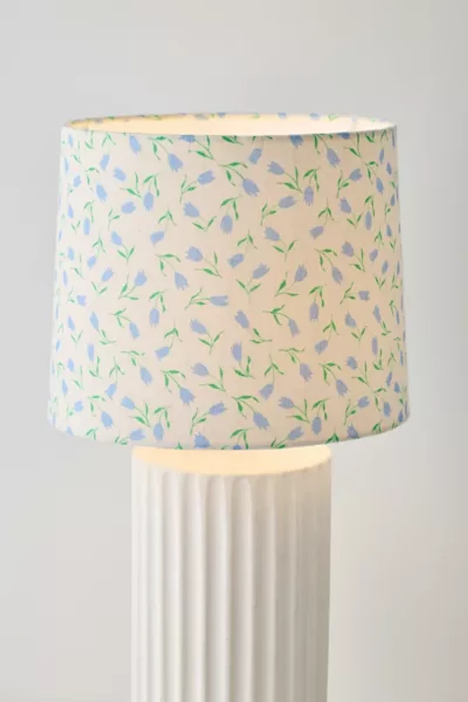 Tossed Tulip Drum Lamp Shade