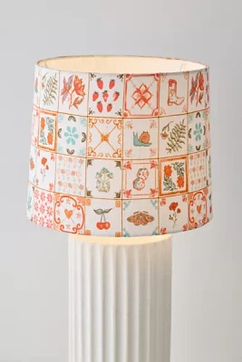 Mariana Tile Print Drum Lamp Shade