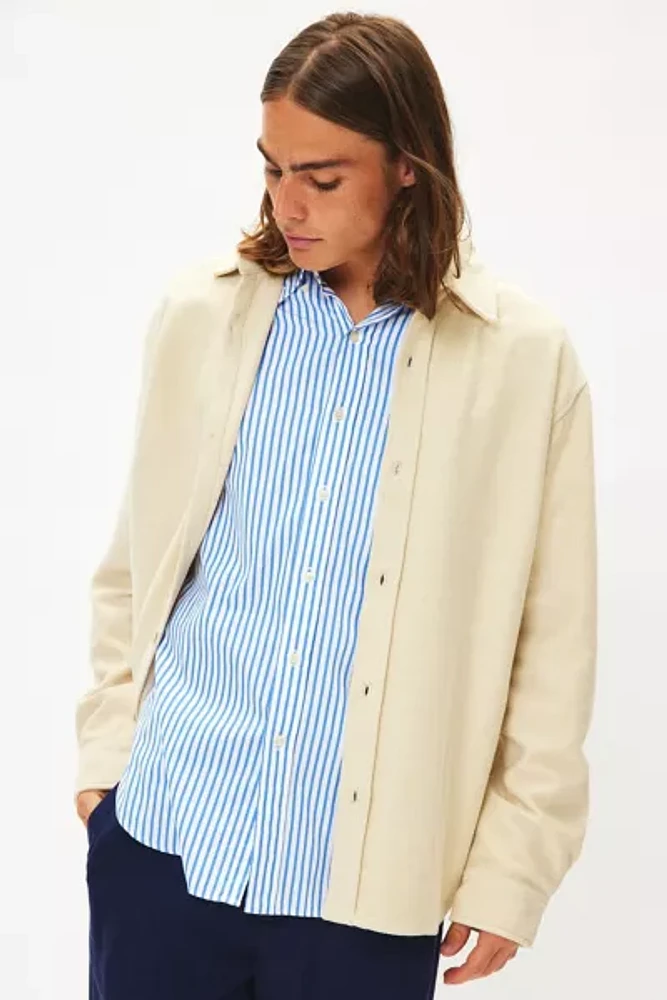 Standard Cloth Knit Button-Down Overshirt