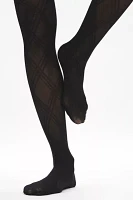 Sem-Sheer Plaid Printed Tights