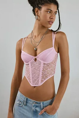 Out From Under Hearts Desire Lace Corset Top