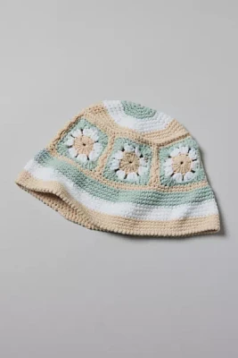 Crochet Granny Square Bucket Hat