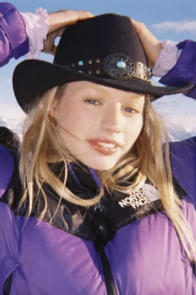 Turquoise Trim Felt Rancher Hat